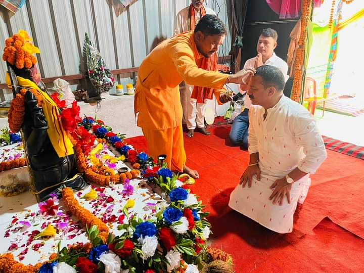 विभिन्न संगठनों ने गणपति धाम में मंदिर निर्माण हेतु किया सहयोग